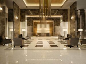 Best modern marble design in the lobby